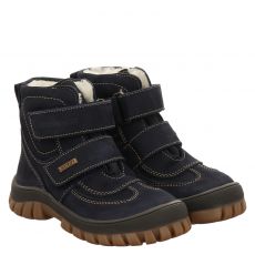  Daeumling Nubukleder-Winterstiefel in blau für Kinder