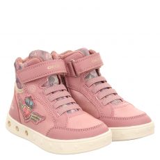  Geox, Rot, Textil-Halbschuh in pink für Mädchen