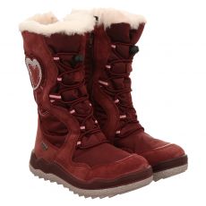  Imac, Frosty, Nubukleder-Winterstiefel in bordeaux für Kinder