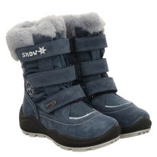  Imac, Freeze, Veloursleder-Winterstiefel in blau für Kinder