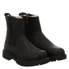  Vado, Montone, Glattleder-Winterstiefel in schwarz für Kinder
