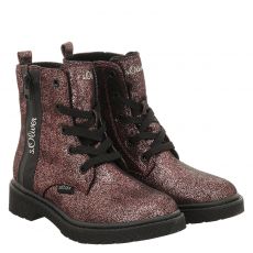 S.oliver, Rot, Textil-Winterstiefel in rosé für Kinder