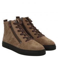  Hassia, Bilbao, Nubukleder-Schnürstiefel in beige für Damen