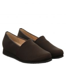  Hassia, Piacenza, klassischer Textil-Slipper in braun für Damen