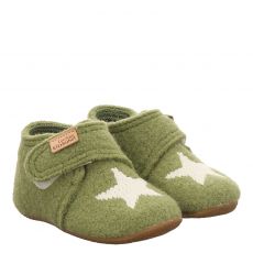  Livingkitzbühel Wolle/Schurwolle-Hausschuh in grün für Kinder