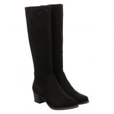  Caprice, Stretch-schaft, hoher Textil-Stiefel in schwarz für Damen