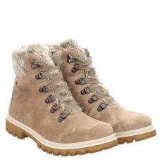  Legero, Monta, Veloursleder-Schnürstiefel in beige für Damen