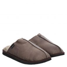  Shepherd, Hugo, Veloursleder-Hausschuh in braun für Herren