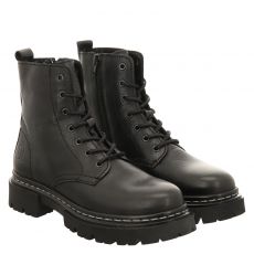  Schuhengel, Rockland, Glattleder-Schnürstiefel in schwarz für Damen