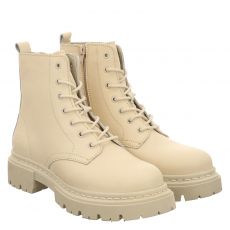  Schuhengel Glattleder-Schnürstiefel in weiß für Damen