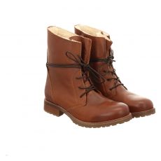  Schuhengel, Cristie, Glattleder-Schnürstiefel in braun für Damen