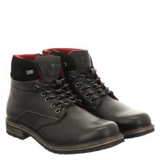  Bugatti Glattleder-Schnürstiefel in schwarz für Herren