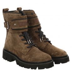  Donna Carolina Nubukleder-Schnürstiefel in braun für Damen