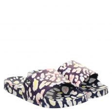  Joules, Poolside, Kunstleder-Slides & Zehentrenner in blau für Damen