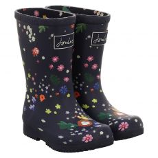  Joules, Girls Wellies, Kautschuk-Regenstiefel in blau für Kinder