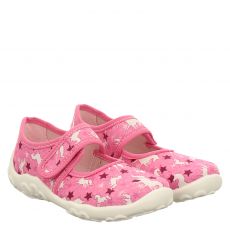  Superfit, Rot, Textil-Hausschuh in pink für Kinder