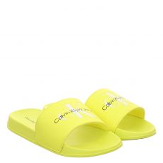  Calvin Klein Jeans Gummi (synth.)-Sandale in gelb für Kinder