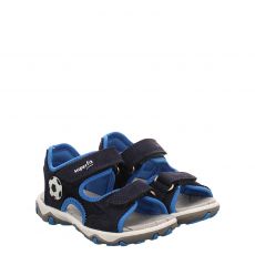 Superfit Veloursleder-Sandale in blau für Kinder