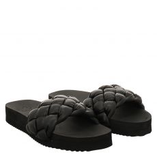  Flip Flop, Pool Weave, Kunstleder-Slides & Zehentrenner in schwarz für Damen