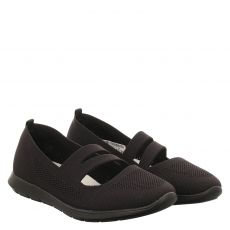 Remonte, Fs Halbschuh, Textil-Ballerina in schwarz für Damen