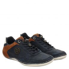  Bugatti Kunstleder-Sneaker in blau für Herren