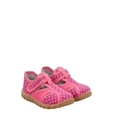  Fischer, Flexi, Textil-Hausschuh in pink für Kinder