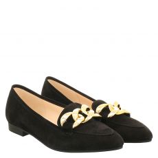  Gabor klassischer Veloursleder-Slipper in schwarz für Damen
