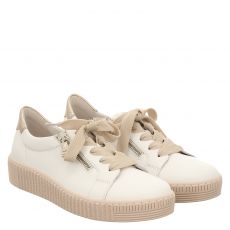  Gabor Glattleder-Sneaker in weiß für Damen