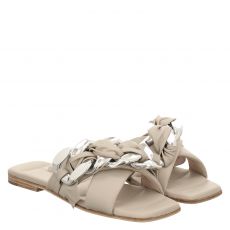  Kennel & Schmenger, Rio, Glattleder-Pantolette in grau für Damen