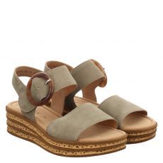  Gabor Veloursleder-Sandalette in grün für Damen