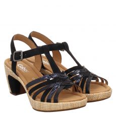  Gabor Veloursleder-Sandalette in blau für Damen