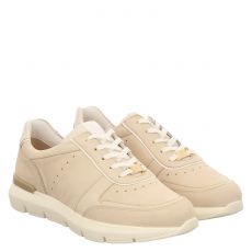  Hassia, Bordeaux H, Nubukleder-Sneaker in beige für Damen