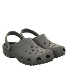  Crocs, Classicclog, Gummi (synth.)-Pantolette in grau für Herren