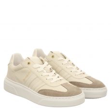  Pantofola D`oro, Ennauomolow, sportiver Glattleder-Schnürer in beige für Herren
