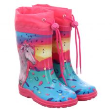  Beck, Sunrise, Gummi (synth.)-Regenstiefel in mehrfarbig für Kinder