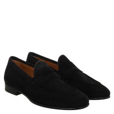  Magnanni, B672, Veloursleder-Slipper in blau für Herren