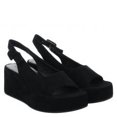  Högl Veloursleder-Sandalette in schwarz für Damen