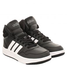  Adidas, Hoopsmid3.0k, Kunstleder-Sneaker in schwarz für Kinder