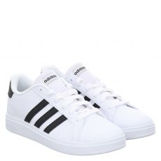  Adidas, Grand Court 2.0. K, Kunstleder-Sneaker in weiß für Kinder