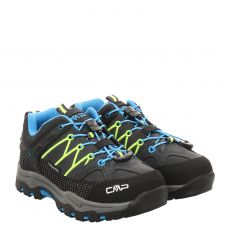  Cmp, Kids Rigel Low Wp, Veloursleder-Wanderschuh in blau für Kinder