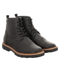  S.oliver Schuhe kurzer Kunstleder-Stiefel in schwarz für Damen