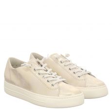  Paul Green, 0071-4081-031/pauls, Nubukleder-Slip-On in gold für Damen