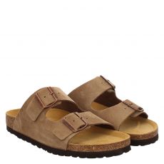  Lieblingspaar Veloursleder-Pantolette in beige für Damen