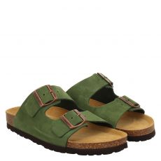  Lieblingspaar Veloursleder-Pantolette in grün für Damen