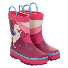  Kamik, Unicorn, Gummi (synth.)-Regenstiefel in pink für Kinder