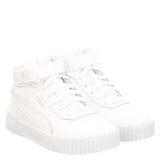  Puma, Carina 2.0 Mid Jr., High-Tech-Sneaker in weiß für Kinder