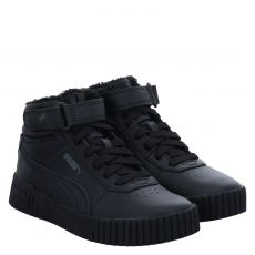  Puma, Carina 2.0 Mid Wtr Jr., Kunstleder-Winterstiefel in schwarz für Kinder