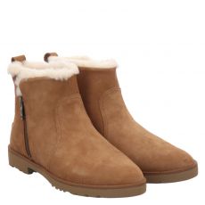  Ugg, Romely Zip, kurzer Veloursleder-Stiefel in braun für Damen
