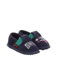  Giesswein, Tensfeld, Hausschuh in blau für Kinder