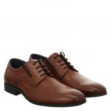  S.oliver Schuhe, Menlace-up, eleganter Glattleder-Schnürer in braun für Herren
